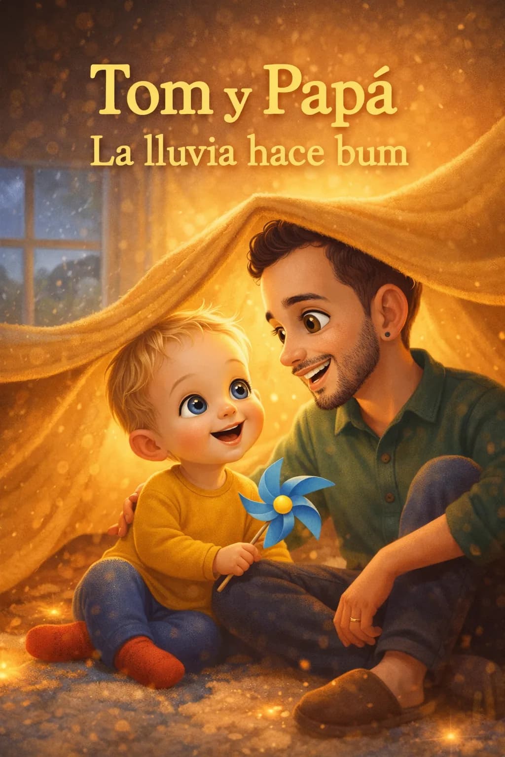Portada del libro de ejemplo, «Tom y Papá»
